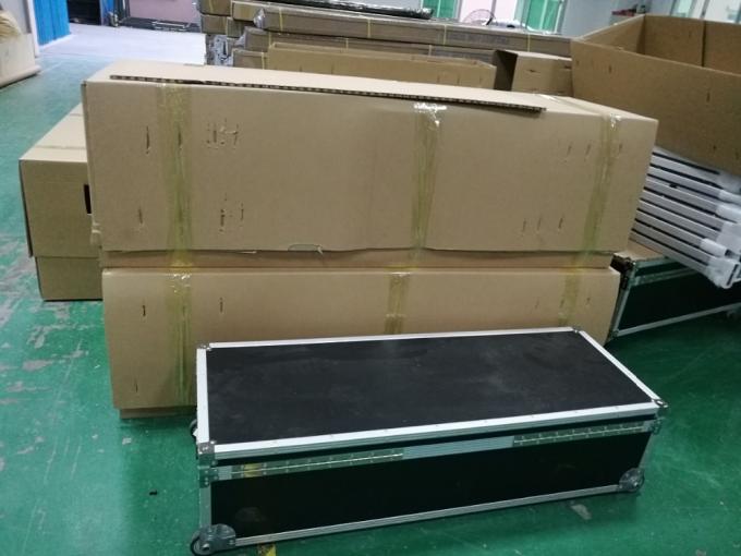 120 Zoll Front-Hinterprojektion Schnell faltbar Portable Projektionsbildschirm mit Standmetall 3D PVC Stoff 6