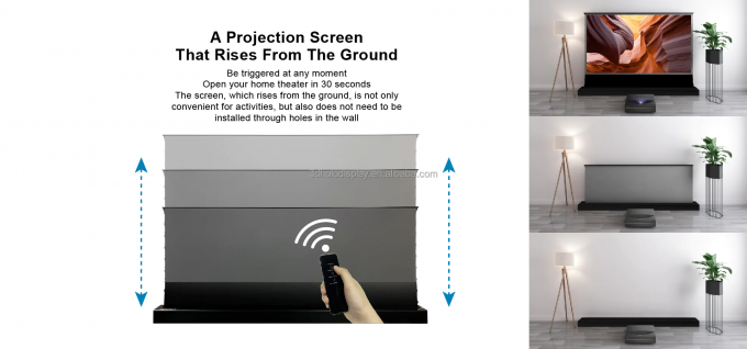 150 Zoll ALR T Prism UST Projektor Bildschirm Umgebungslicht Ablehnung Projektionsvorhang 3D/4K 8K unterstützt 1