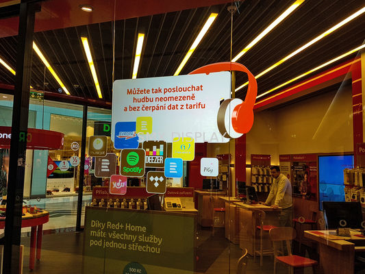 Qualität Selbstklebende der Hologramm-transparenten Folie Breite des hintere Projektions-Schirm-Film-1.52m Fabrik