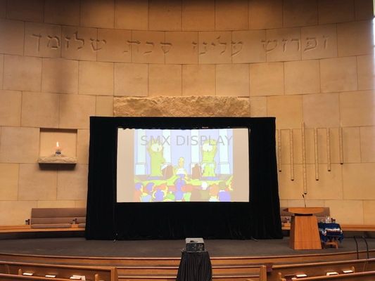 Qualität 300-Zoll-Schnellfalt-Projektionsleinwand mit Aluminiumrahmen und Front- & Rückprojektion für Outdoor-Filme Fabrik