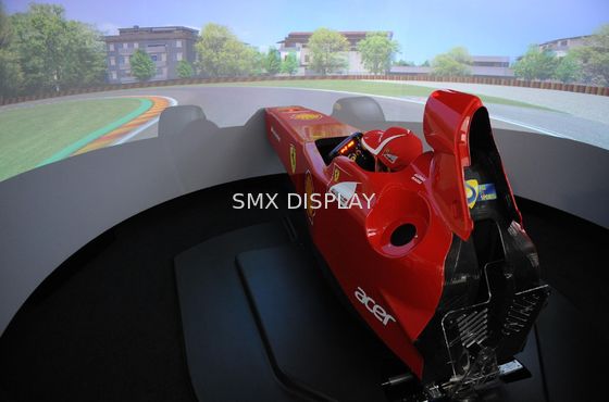 Qualität Reparierte großer gebogener Schirm des Projektor-360° Rahmen für Gewinn des Simulator-1,0 Fabrik