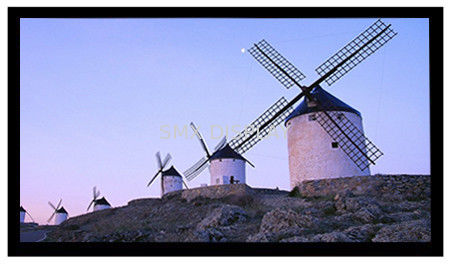 Qualität 92" reparierte Projektor Schirm für Heimkino, flexibles weißes/graues Gewebe Fabrik