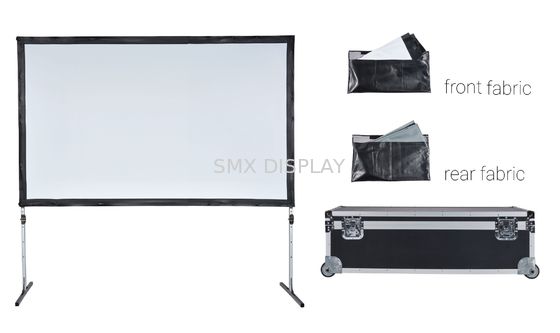 Qualität Outdoor Portable Fast Folding Beamer Screen mit verstellbarem Bein für Home Yard Camping Fabrik