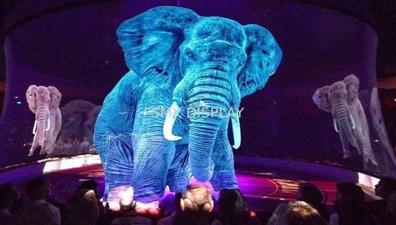 Qualität Projektor-transparenter Hologramm-Schirm Holograohic-Projektions-Baumwollstoff für Bühnenshow Fabrik