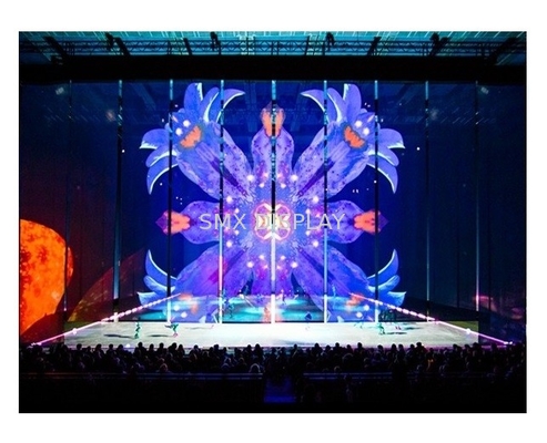 Front/hinteres 3D ganz eigenhändig geschriebe Mesh Projection Screen For Stage/Ausstellungs-Hallen
