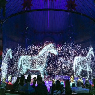 Qualität Großer Projektor Hologramm-Bildschirm Guss Weiß Grau Schwarz Hologramm-Gitterbildschirm Fabrik