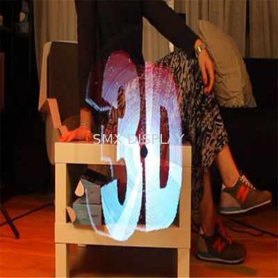 Qualität 42cm x 42cm schwarze Anzeige der Hologramm-3D Spieler-1.5kg des Einkaufszentrum-3d Holo Fabrik