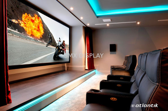 Qualität Aluminiumrahmen16:9 HDTV-Wand-Berg-örtlich festgelegter Rahmen-Schirm für Heimkino Fabrik