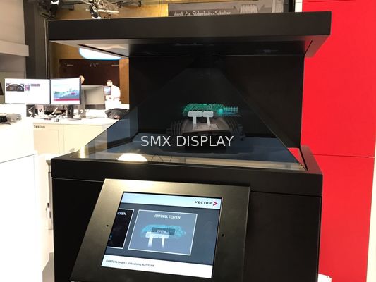 Qualität 22" Technologie-ganz eigenhändig geschrieber Kasten des Hologramm-Pyramiden-Schaukasten-virtuelle Hologramm-3D Fabrik