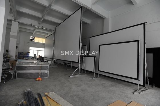 Qualität 200" Hinter- und Vorder-Schnellklappbildschirm mit Kleidungskits und Flugkoffer Fabrik