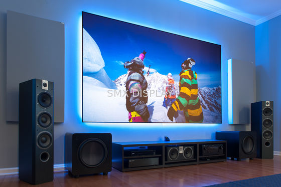 Qualität 16/9 null Rand-örtlich festgelegter Rahmen-Schirm-anti- heller Projektions-Schirm für Heimkino Fabrik