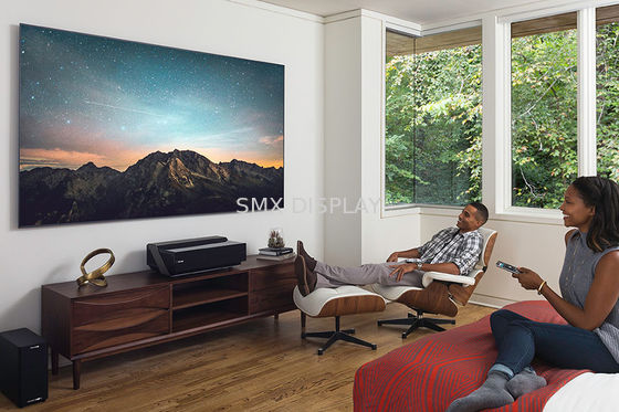 Qualität Schmaler Rand-örtlich festgelegter Rahmen-Projektions-Schirm, Haupttheater-Projektions-Schirm Shrot-Wurf Fabrik