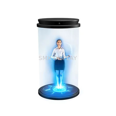 21.5 Zoll 3D Holographischer Zylinder Menschliche digitale interaktive Hologramme für die Ausstellung