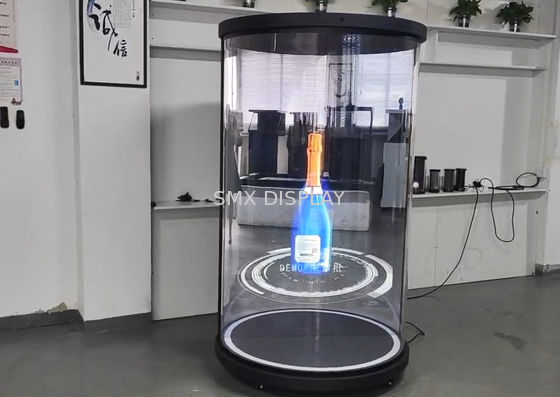 Qualität 75-Zoll-Hologramm-Display in Echtzeit-Hologramm in Lebensgröße 3D-Hologramm Zylinder Holotube Fabrik