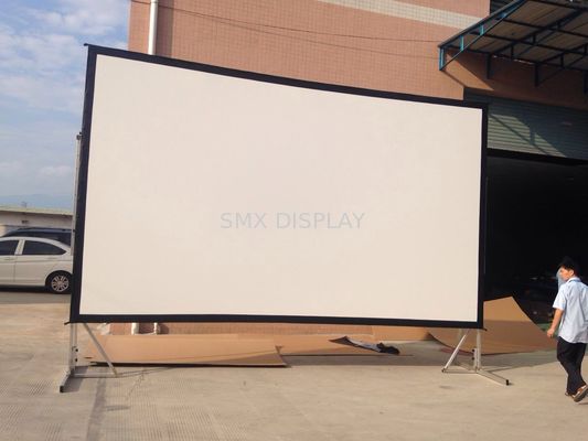 Qualität Außen 16:9 120 Zoll Frontprojektion Schnell faltbar Portable Projektor Projektionsbildschirm mit Ständer Fabrik