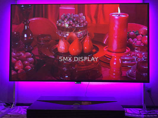Edgeless örtlich festgelegter Rahmen-Schirm, örtlich festgelegter Gewinn Wand-Projektor-Schirm HDTV 16/9 Format-0,8