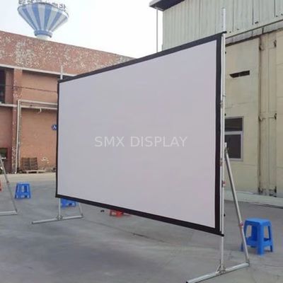 Qualität Hochwertige 200-Zoll-16:9-Outdoor-Schnellfaltscreen mit komplettem Outdoor-Präsentations-Kit Fabrik
