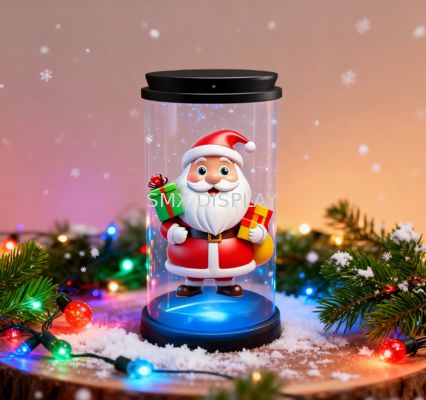 Qualität Christmas Gift Mini 3D Hologram Display Handheld Animation Showcase 5inch Holo Tube Fabrik