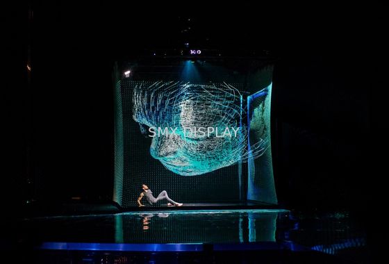 Qualität Vordere/Rückseiten-transparente Hologramm-Show-Schirm-Projektions-Schirm Holoflex 30m Länge Fabrik