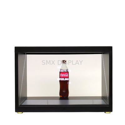 Qualität 180-Grad-Holo-Cube 3D-Hologramm-Showcase-Display mit Full-HD-Auflösung und verstellbarem LED-Licht Fabrik