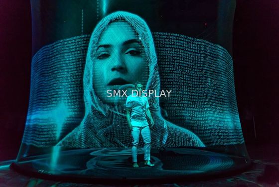 Qualität Transparenter ganz eigenhändig geschrieber Schirm der Hologramm-Gaze-50m der Projektions-3D Fabrik