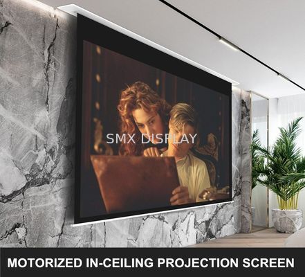 Qualität Vertiefter AluminiumTab Tensioned Motorized Screen IR Fabrik