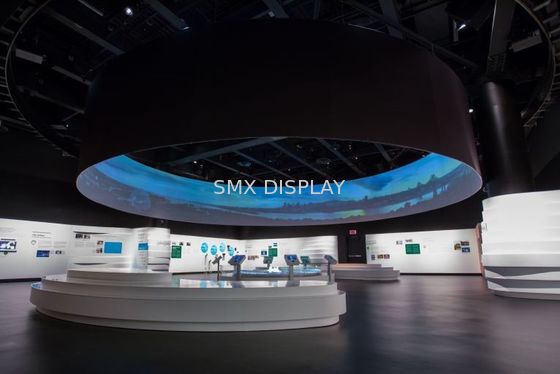 Qualität Projektions-Schirm-Lech 180 Grad RoHS Flight Simulator Fabrik