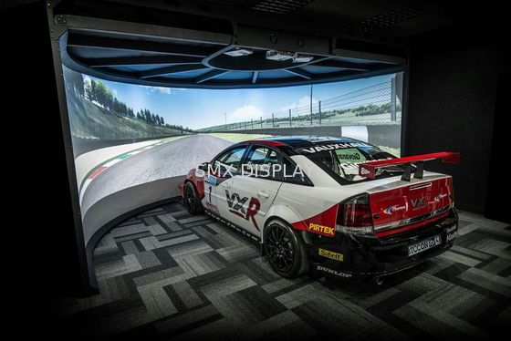 Qualität Eine 360 Grad-breiten Flug gebogene Simulations-Schirme die Stellung aus Fabrik