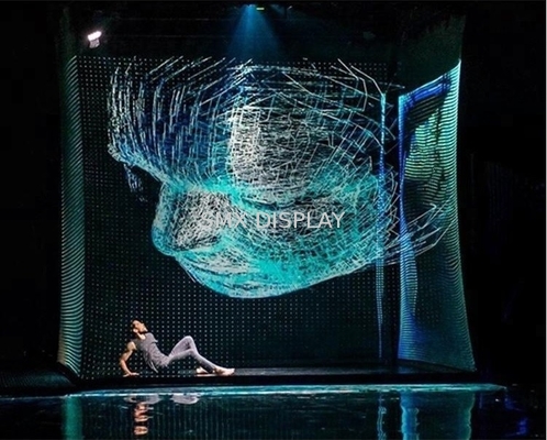 Ganz eigenhändig geschrieber Schirm der Projektions-3D transparentes Holoflex der Längen-50m