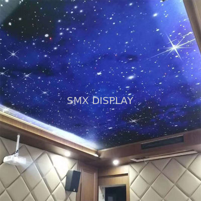 Qualität KTV-Gericht LED bördelt Projekt-Installation der Faser-Optikstern-Deckenverkleidungs-12VDC Fabrik