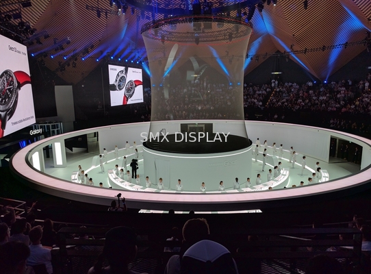 Grey Waterproof Holographic Mesh Screen sehen durch 9x30m für Ereignis