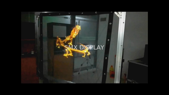 Länge 3D Holo Gauze Holographic Screen Transparent Mesh Projektor-30m
