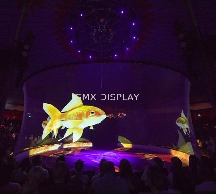 Holo Gauze Holographic Mesh Screen Eyelets motorisierte 30m Länge für Projektion