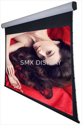 Qualität Ummauern Sie gespannte motorisierte Projektions-Schirme der Decken-3D Vorsprung 120" für Heimkino Fabrik