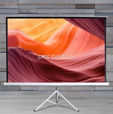 Qualität Fiberglas-Projektor ziehen Schirm 84" der Boden-Stand hoch, der für im Freien einziehbar ist Fabrik