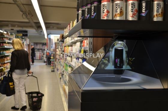 Qualität 270 Projektions-Pyramiden-Anzeige des Grad-22 des Zoll-3D ganz eigenhändig geschriebe für Werbung Fabrik