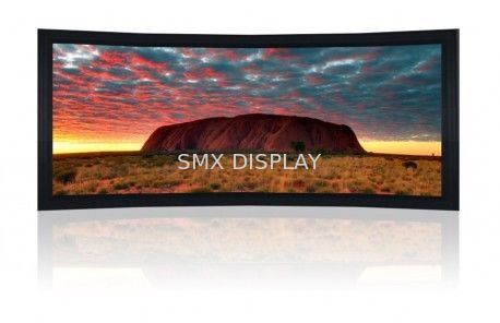 Qualität Elektrische gebogene örtlich festgelegter Rahmen-Schirm-Innenfarbe, schwarzer Samt-Spant 10Cm Fabrik